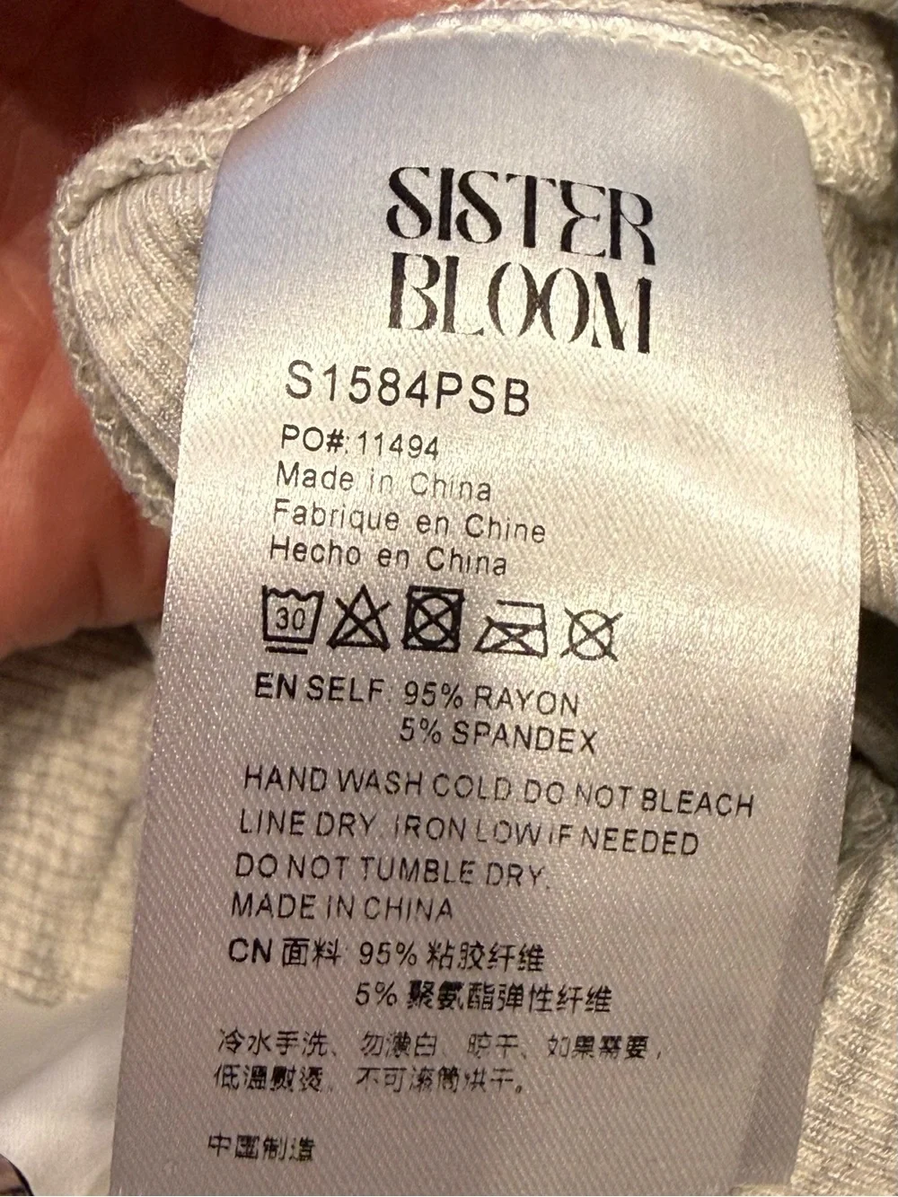 Sister Bloom Lifestyle Foundry Santa rib knit Henley and Long John new